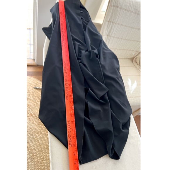 ELM DESIGN Lagenlook Tie Front Long Vest with Draped Back - 2 (US 8-10) - Picture 13 of 13